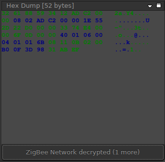 Stream editor hex dump pane