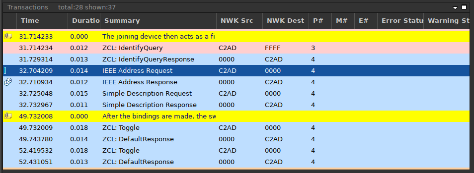 stream editor transactions pane