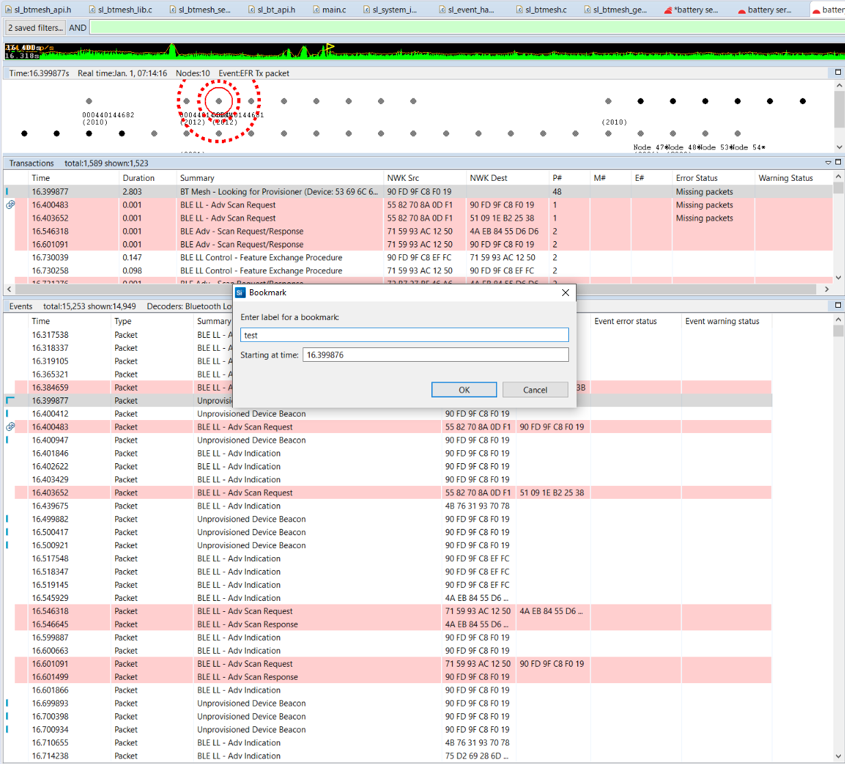 Enter the bookmark name