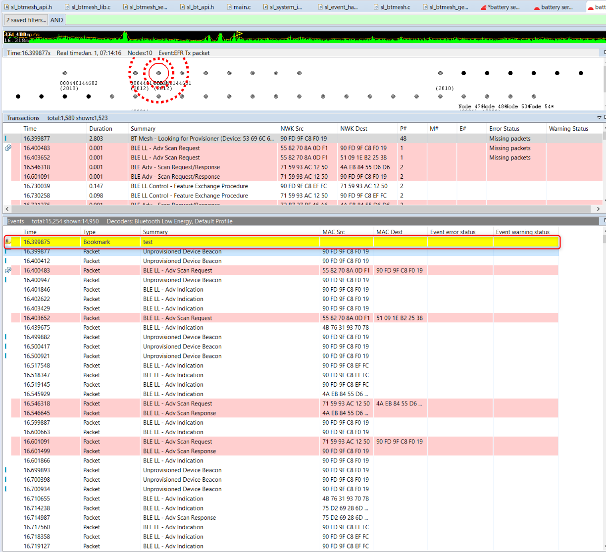 See the bookmark recorded
