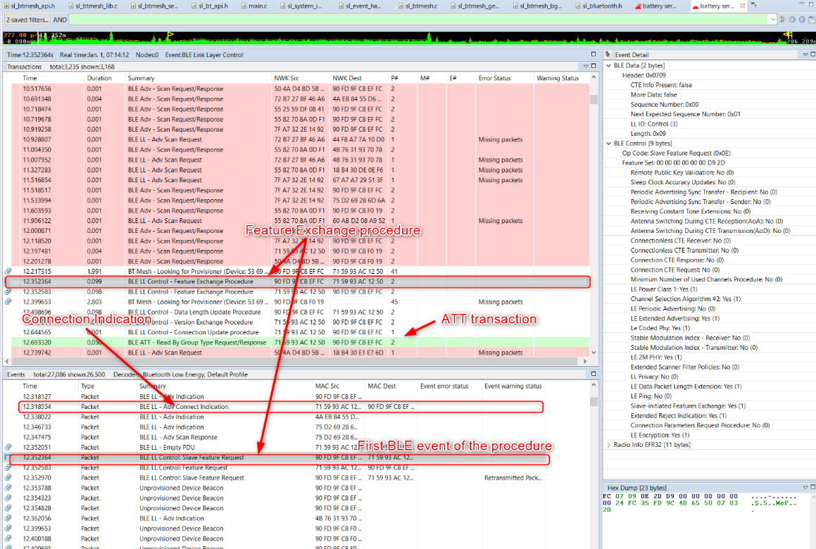 Bluetooth Low Energy Transaction Example