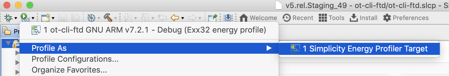 profile the current project