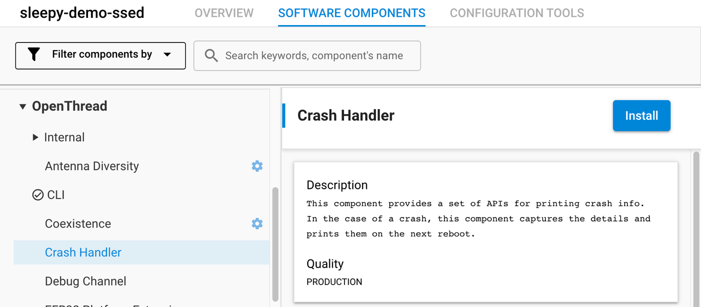 Crash Handler Component