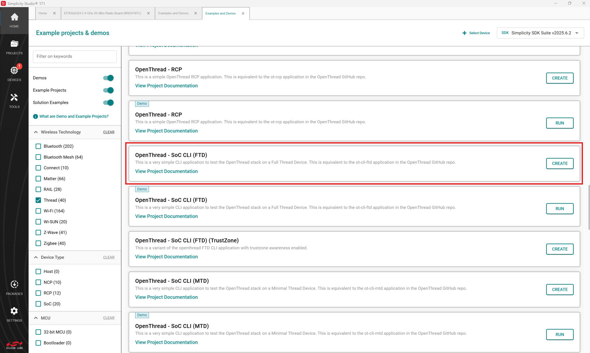 creating a Project Based on an Example