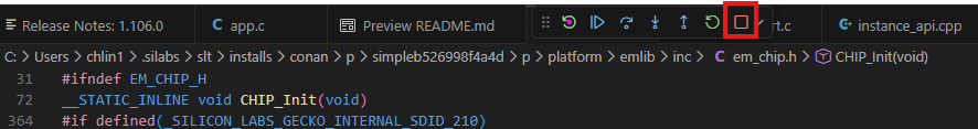 Resume control
