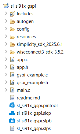 GSPI Example Folder Structure