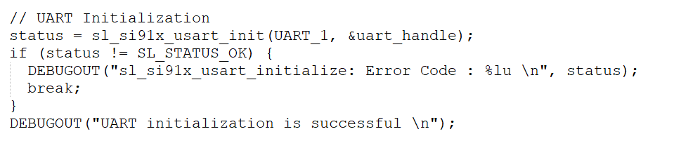 API initialization