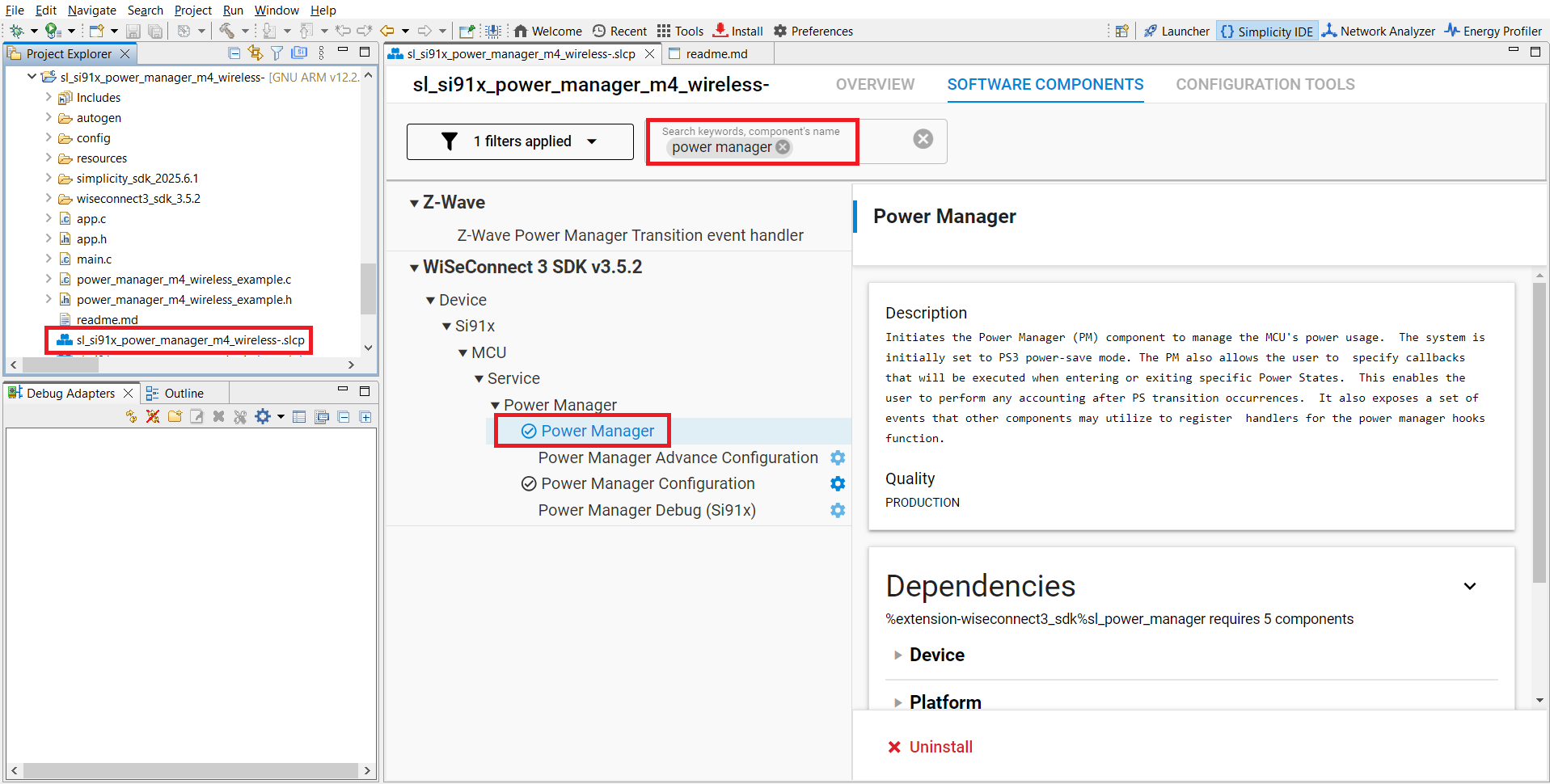 Power Manager Component
