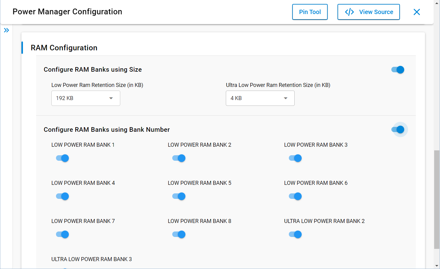 RAM Configuration
