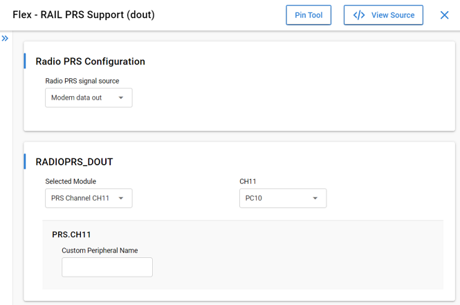 RAIL PRS Support component
instance