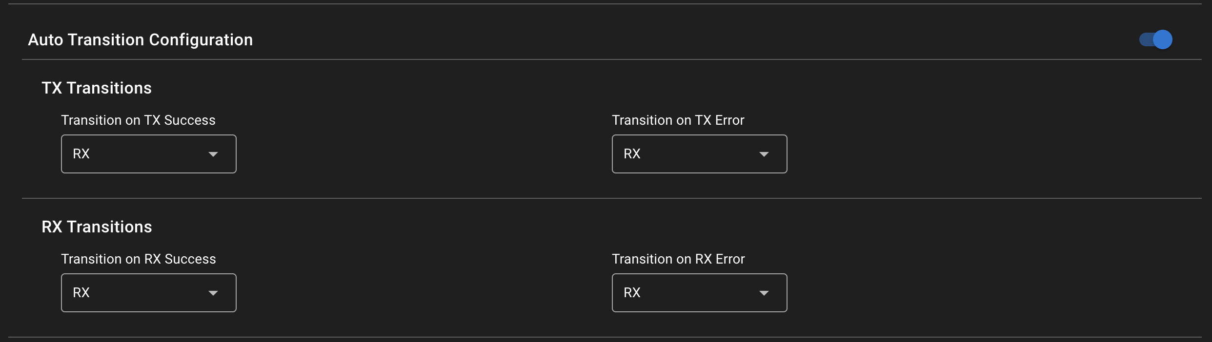 Auto State transitions