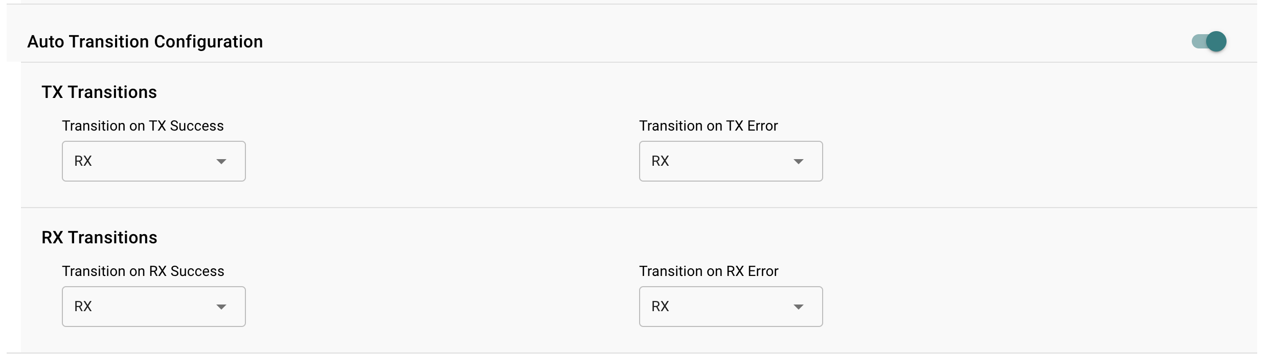 Auto State transitions