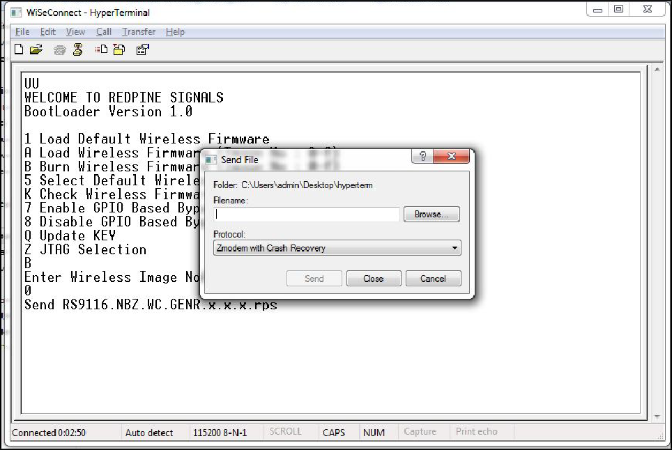 Figure 8 - Firmware Upgrade File Selection Message{"style":"max-width:500px"}