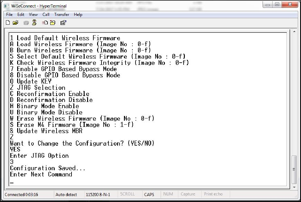 HyperTerminal Name Field Configuration