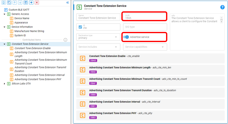 Bluetooth AoA – SoC Asset Tag CTE Service