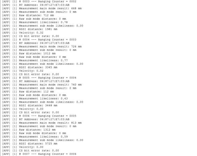 Console output from the initiator