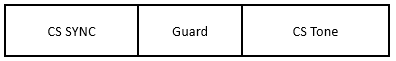 Extended packet format—CS SYNC followed by CS Tone