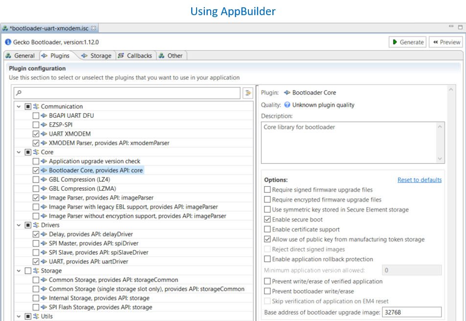 Using AppBuilder