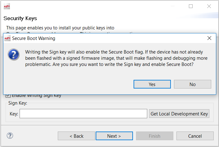 Secure Boot Warning