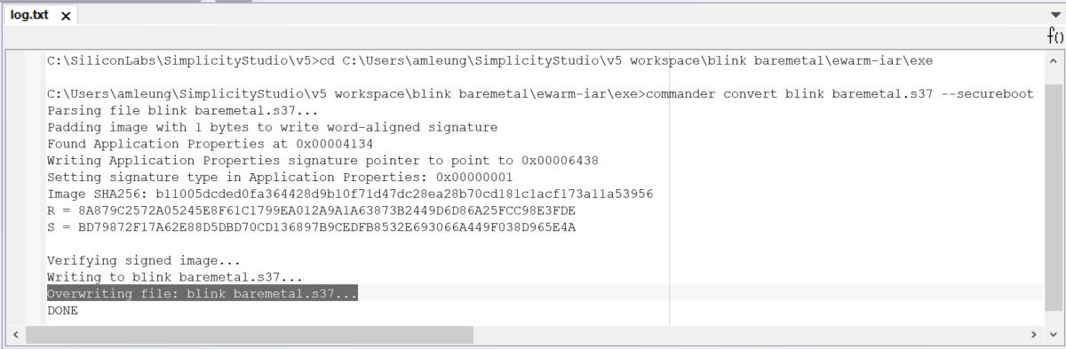 Log.txt file