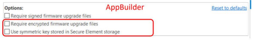 App Builder Options