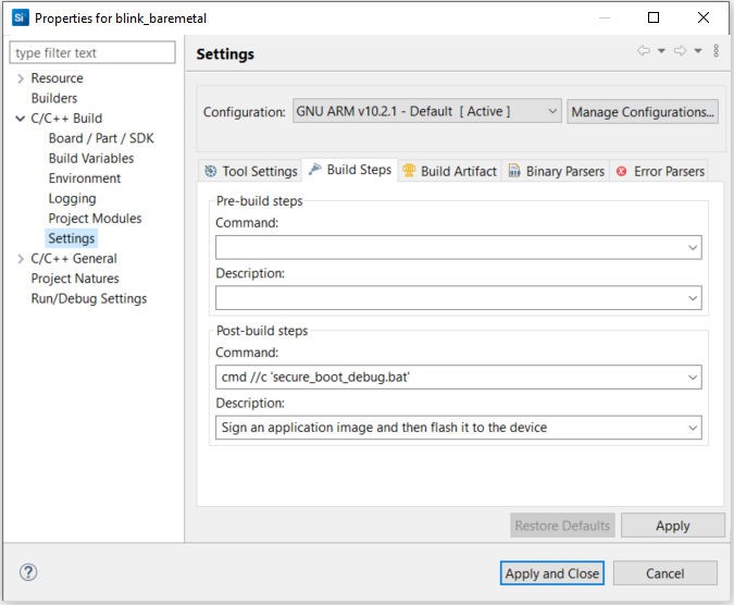 Properties dialog box