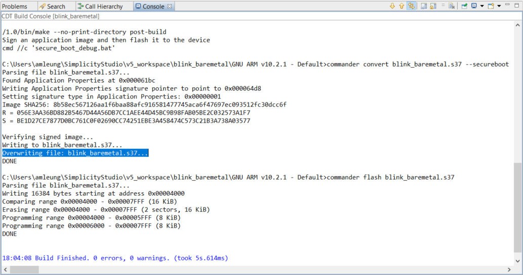 Overwriting in Post-build steps