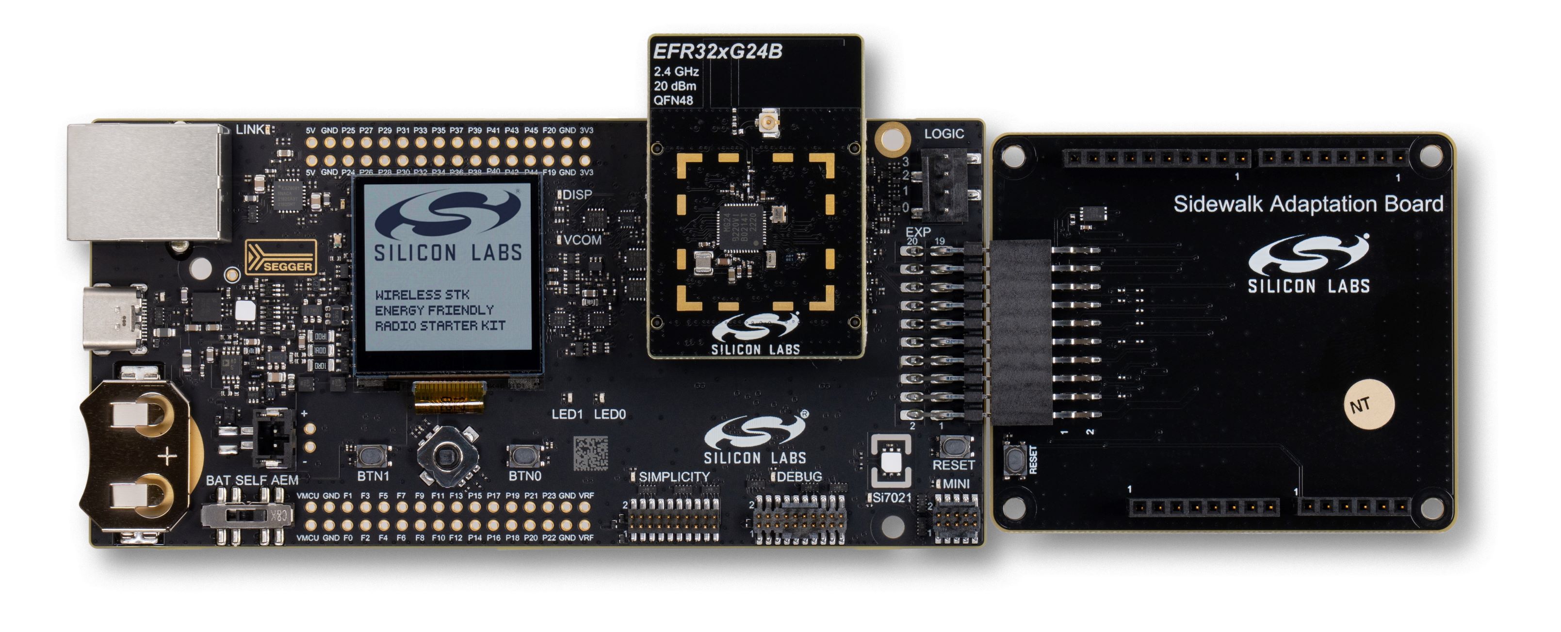 WSTK and Adaptor board example