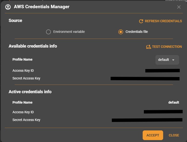 Sidewalk Assistant AWS Credentials Configuration