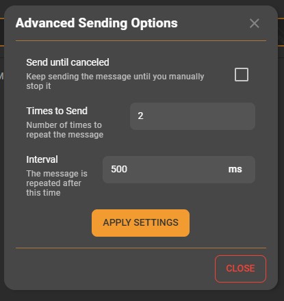 Sidewalk Assistant Asvanced Send Option