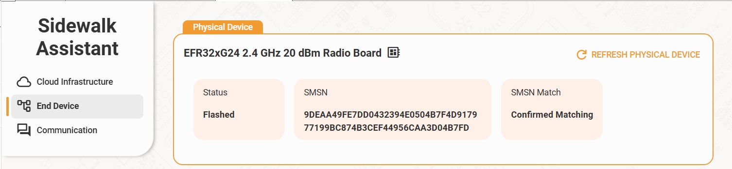 Sidewalk Assistant MFG flashed