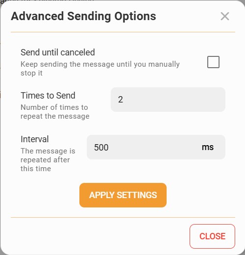 Sidewalk Assistant Advanced Send Option