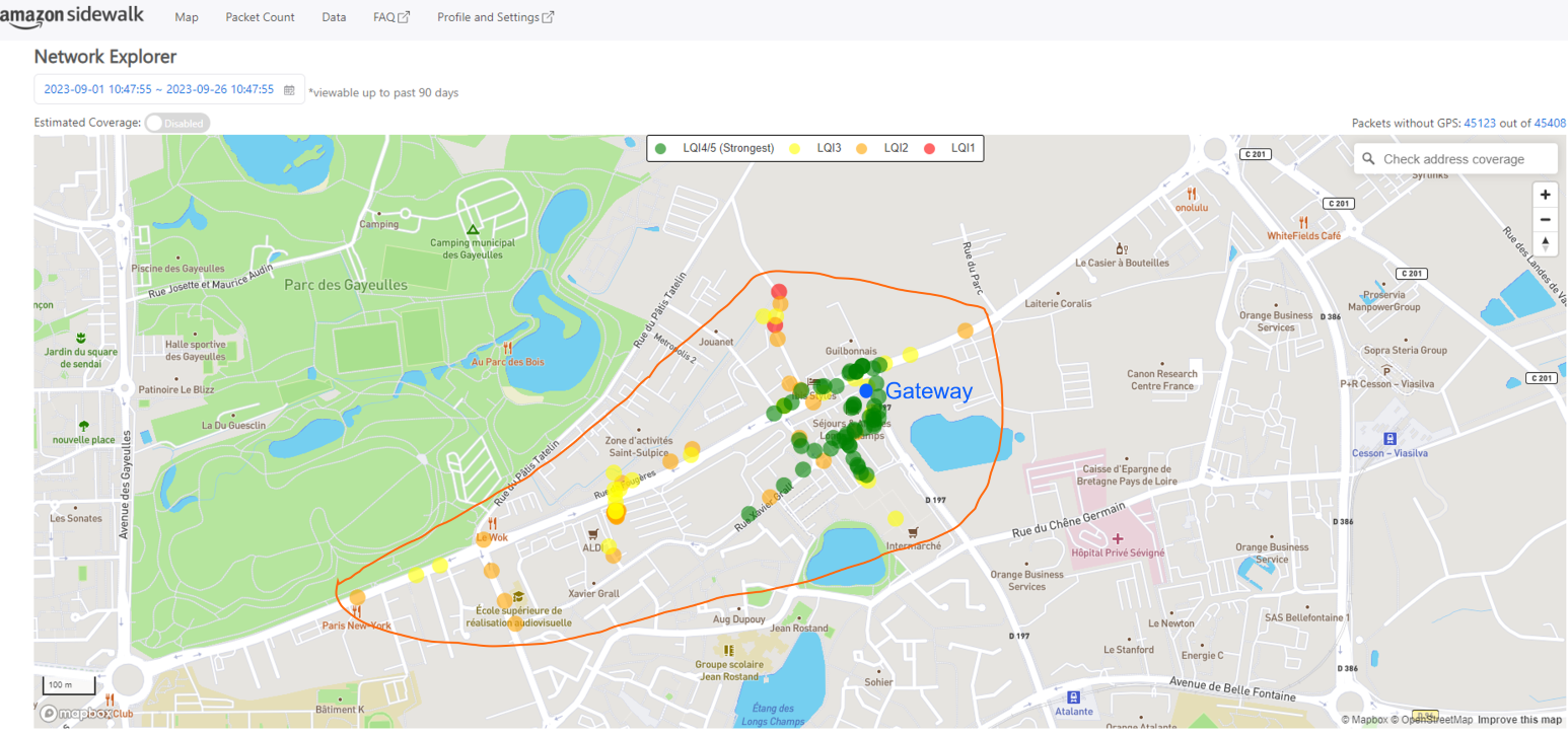 Range Testing Results on CSS - Map View