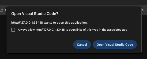 Redirect VS Code