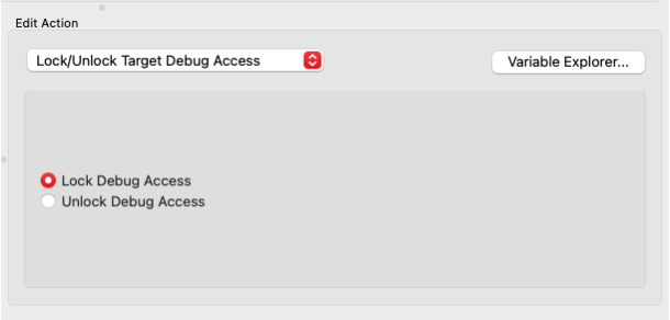 Lock/Unlock Target Device