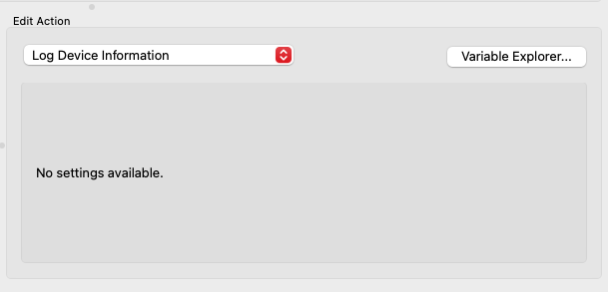 Log Device Information