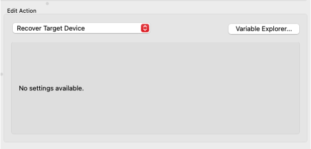 Recover Target Device