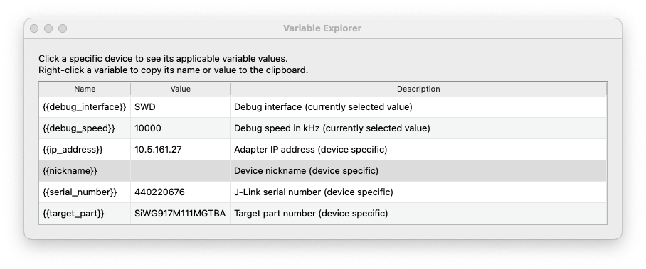 Variable Explorer