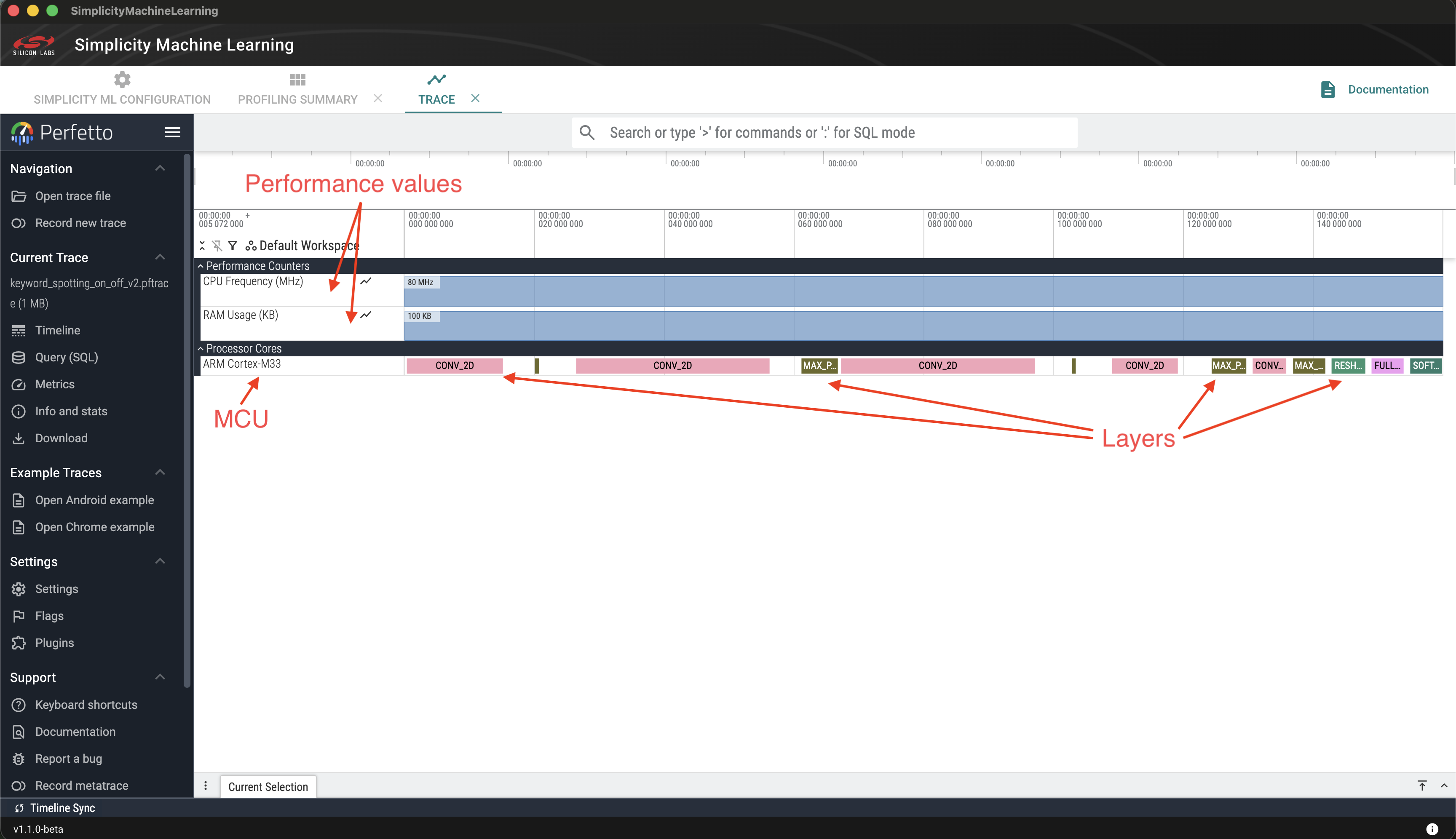 Profiling Perfetto Trace Tab