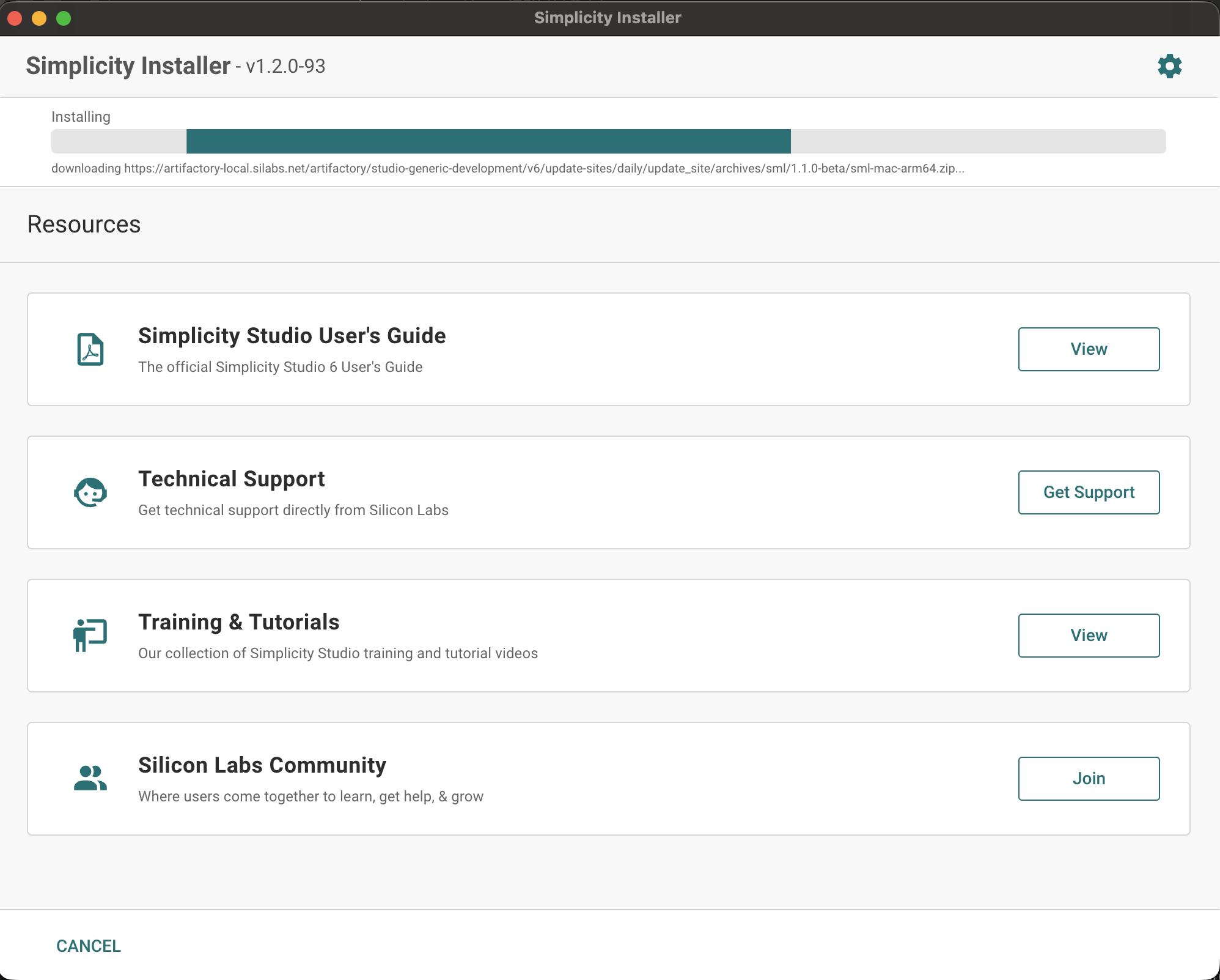 Simplicity Machine Learning Installation Progress
