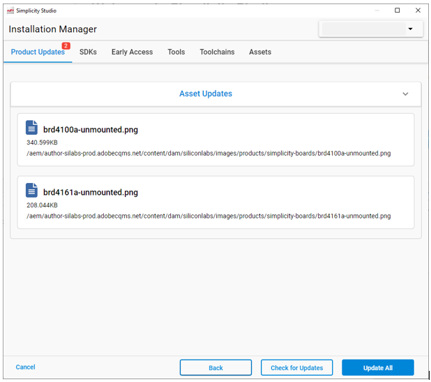 launcher package manager tab-updates