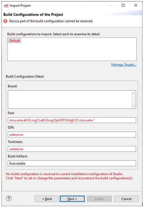 simp ide import unresolved