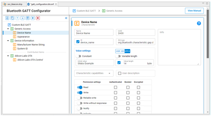 gatt config custom editor