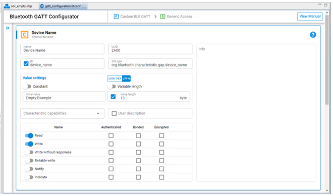 gatt config settings editor