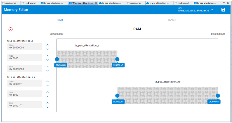 Memory Editor RAM tab