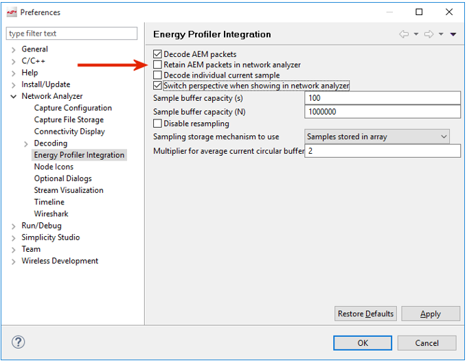 energy prof net anal analysis