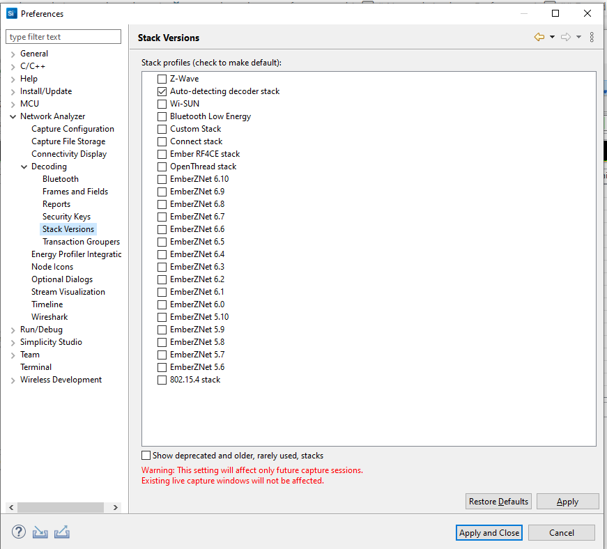 Decoding preferences stack versions