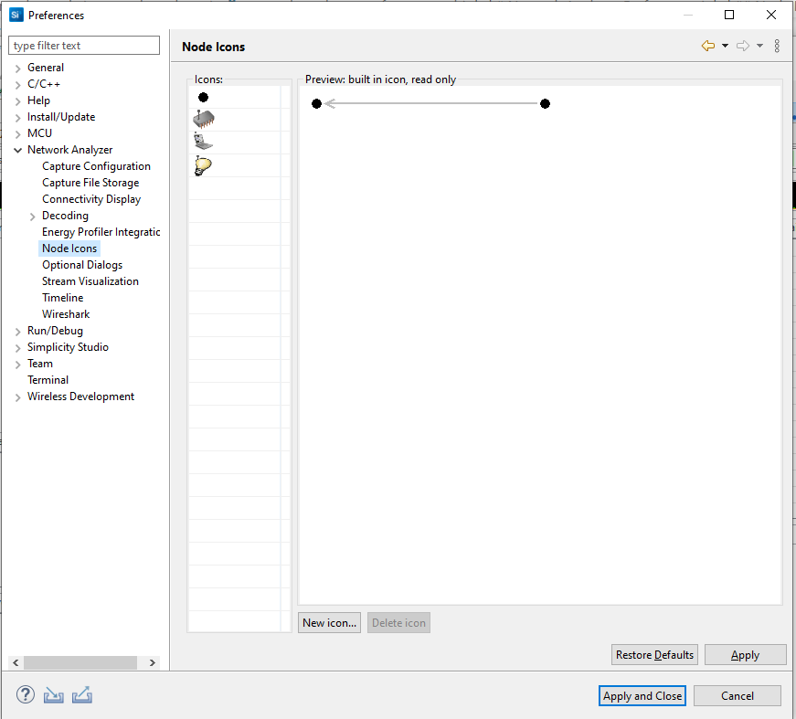 Node Icon Preferences