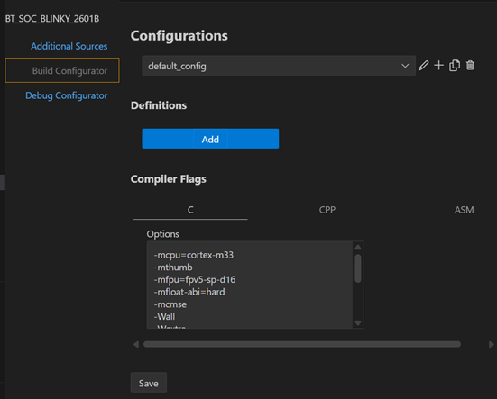 Build Configuration
