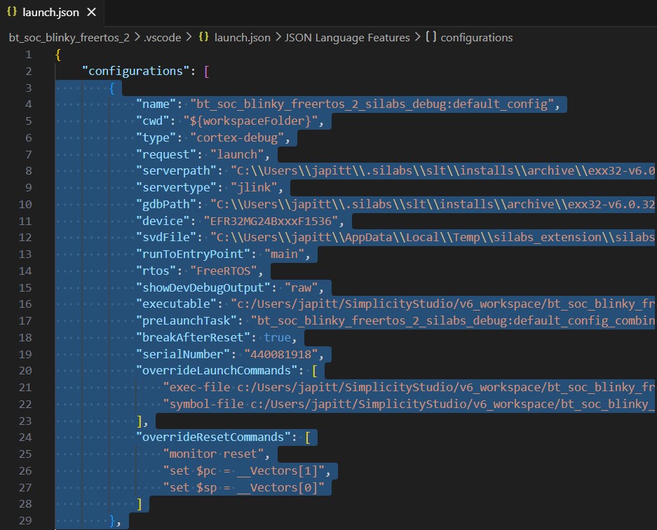 Select Existing Configuration